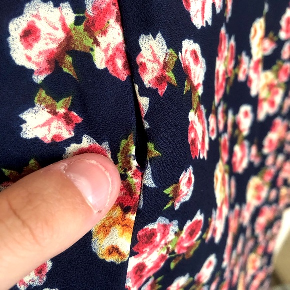 Betsey Johnson Floral Print Chiffon Fit & Flare Dress | 12 - Picture 7 of 7